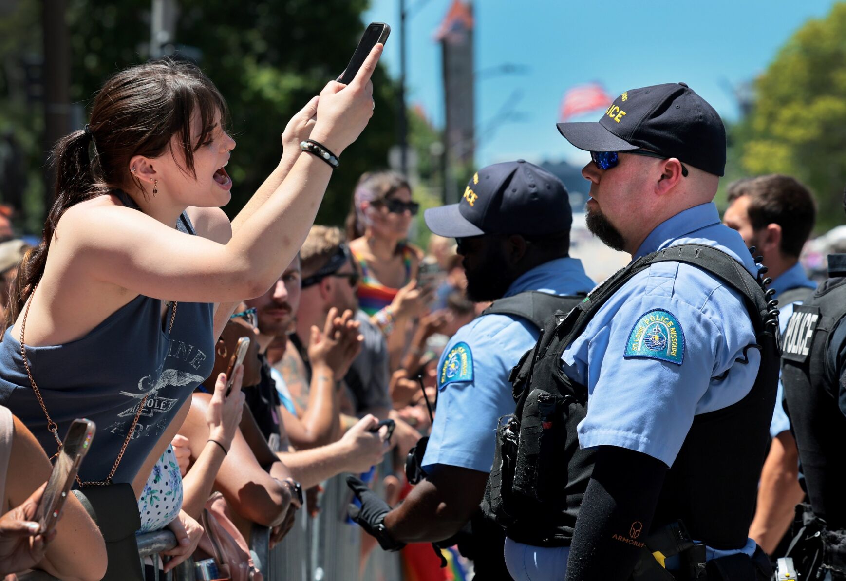 Pride parade delayed as anti-Boeing protesters block path